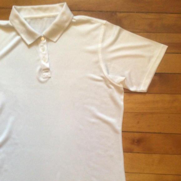 Aurea Dry Max Golf Shirt White SZ L - Picture 2 of 4